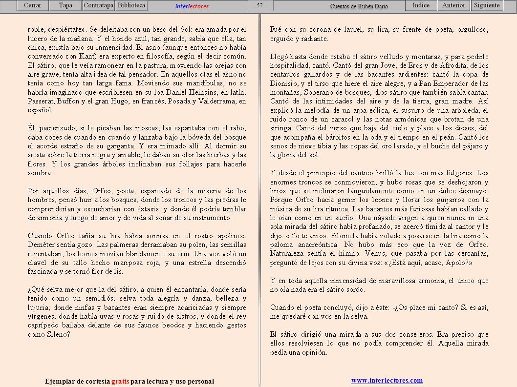 Ejemplar de cortesía gratis para lectura y uso personal