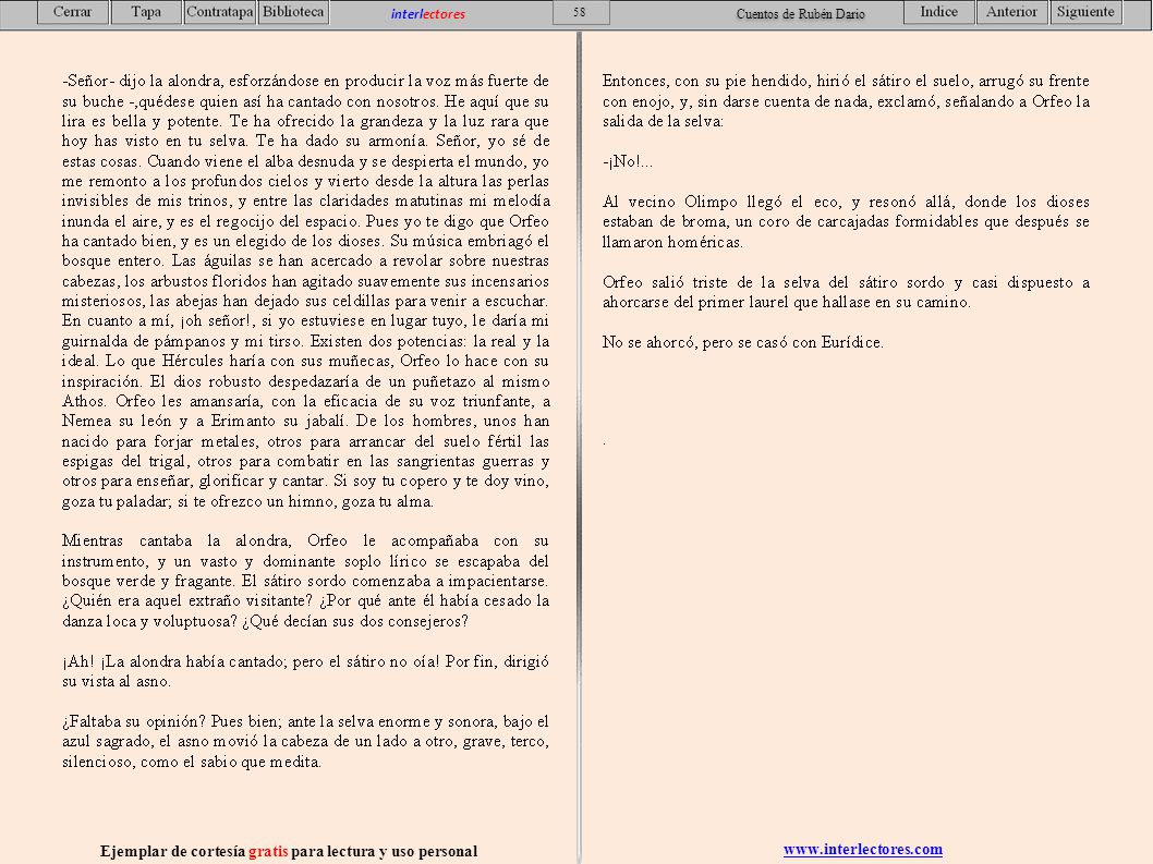Ejemplar de cortesía gratis para lectura y uso personal