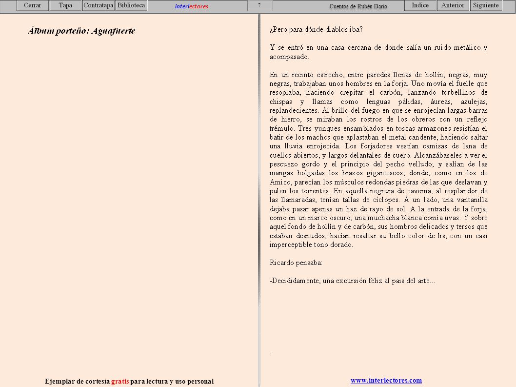 Ejemplar de cortesía gratis para lectura y uso personal