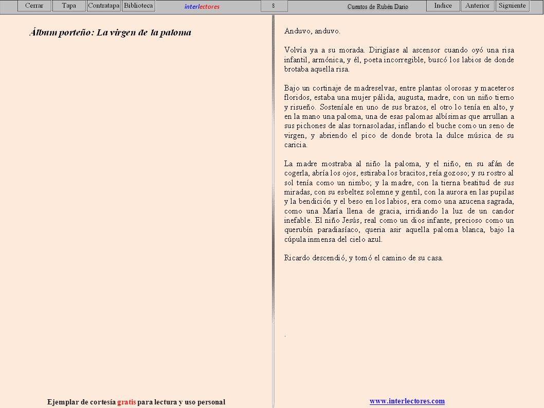 Ejemplar de cortesía gratis para lectura y uso personal