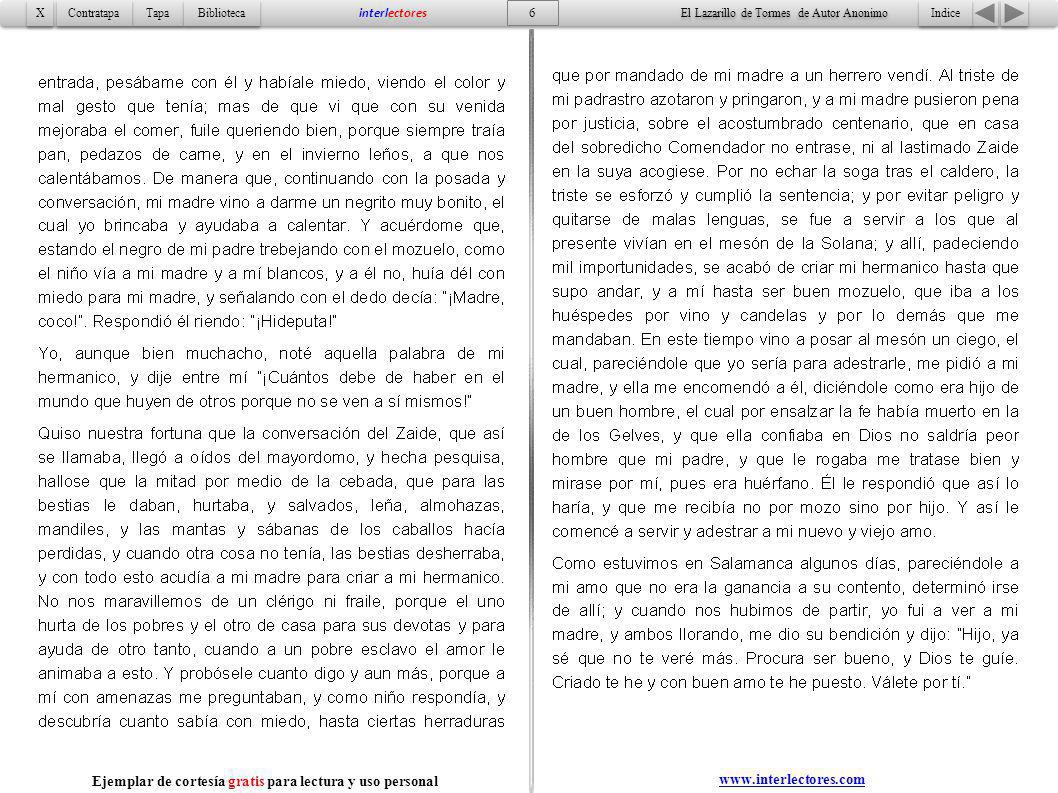Ejemplar de cortesía gratis para lectura y uso personal