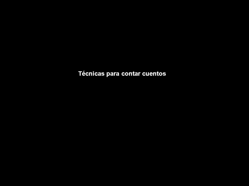 Técnicas para contar cuentos