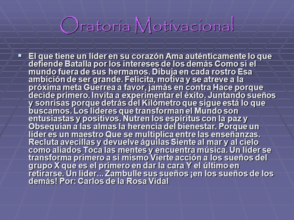 Oratoria Motivacional