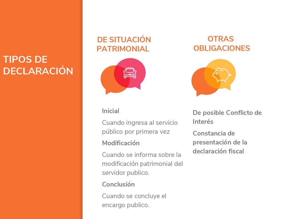 TIPOS DE DECLARACIÓN DE SITUACIÓN OTRAS PATRIMONIAL OBLIGACIONES