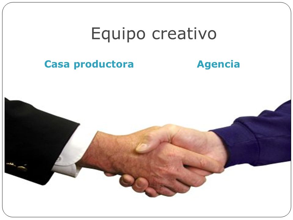 Equipo creativo Casa productora Agencia