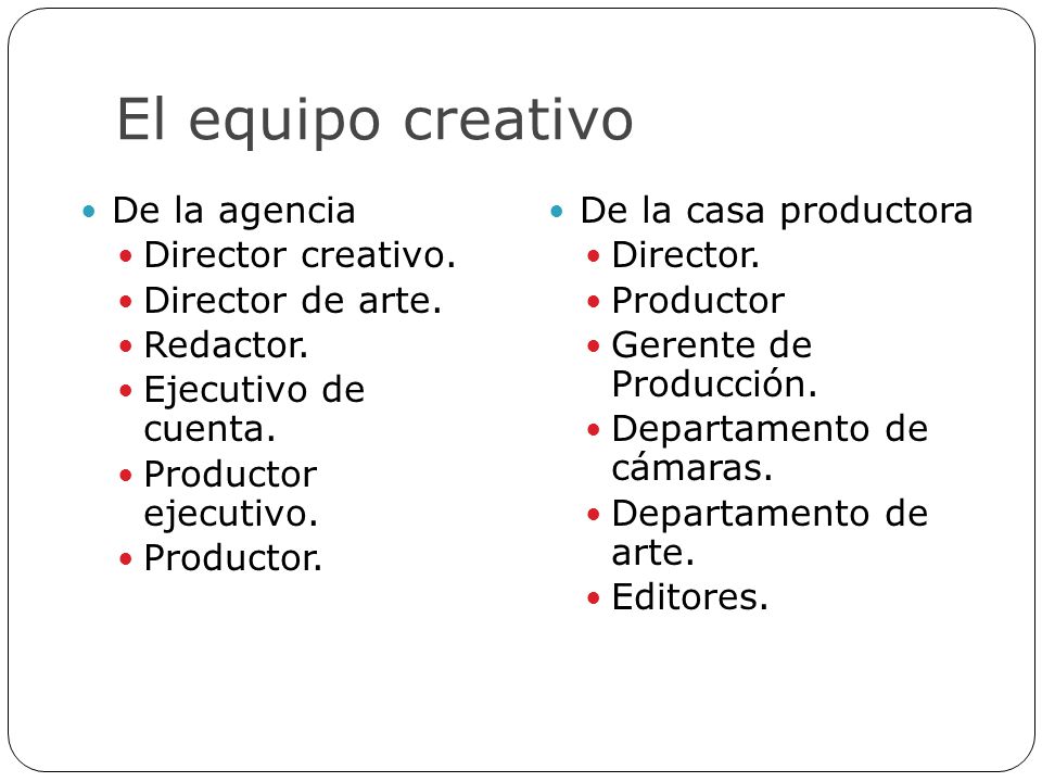 El equipo creativo De la agencia Director creativo. Director de arte.