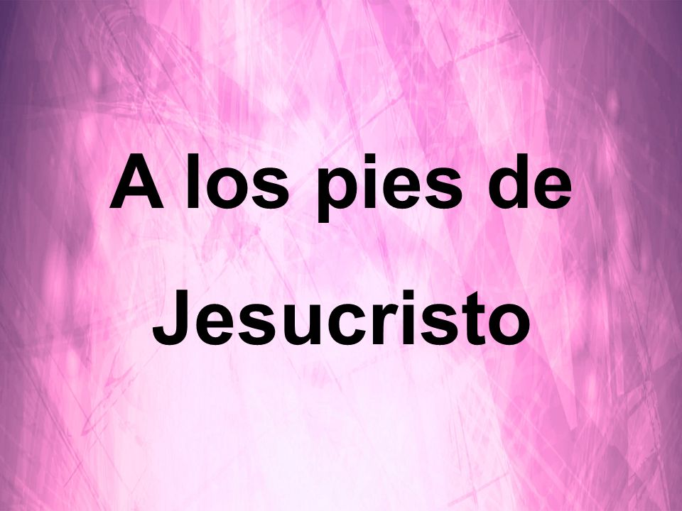 A los pies de Jesucristo