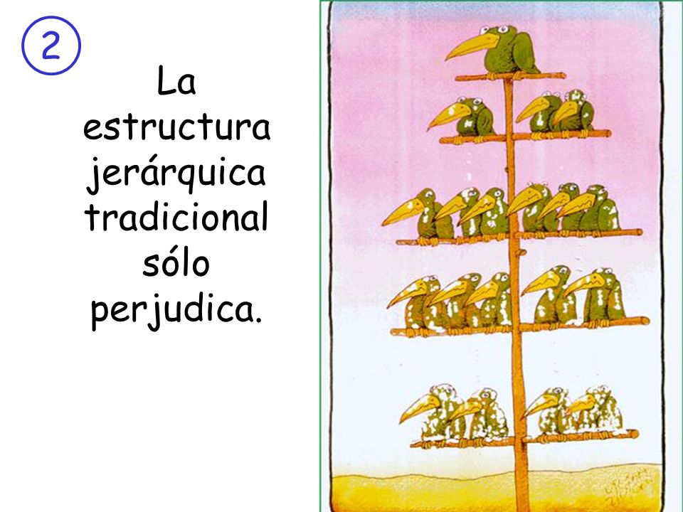 La estructura jerárquica tradicional sólo perjudica.