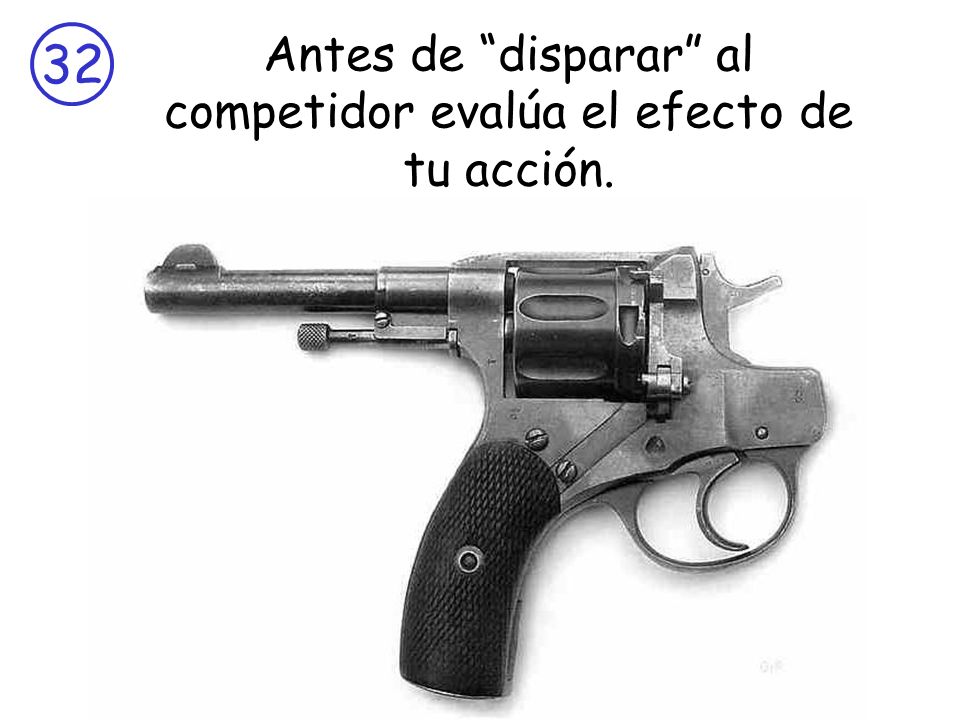 Antes de disparar al competidor evalúa el efecto de tu acción.