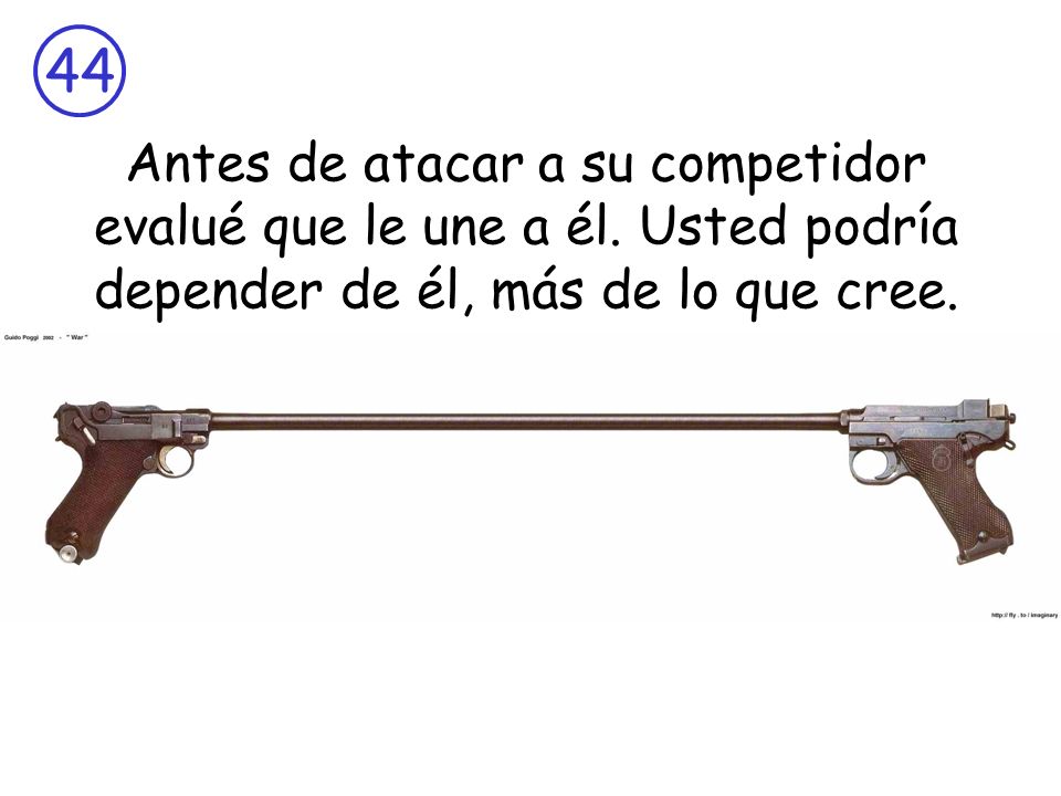 Antes de atacar a su competidor evalué que le une a él