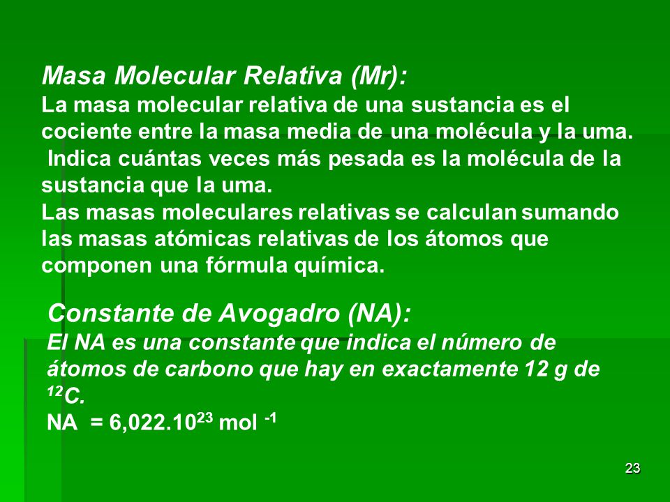 Masa Molecular Relativa (Mr):