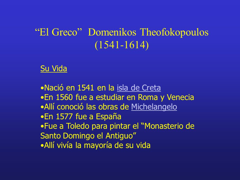 El Greco Domenikos Theofokopoulos