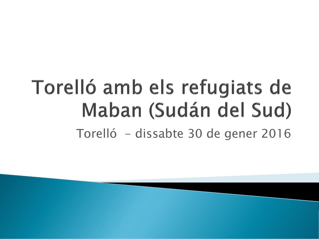 Torelló amb els refugiats de Maban (Sudán del Sud)