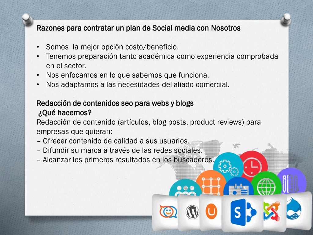 Razones para contratar un plan de Social media con Nosotros