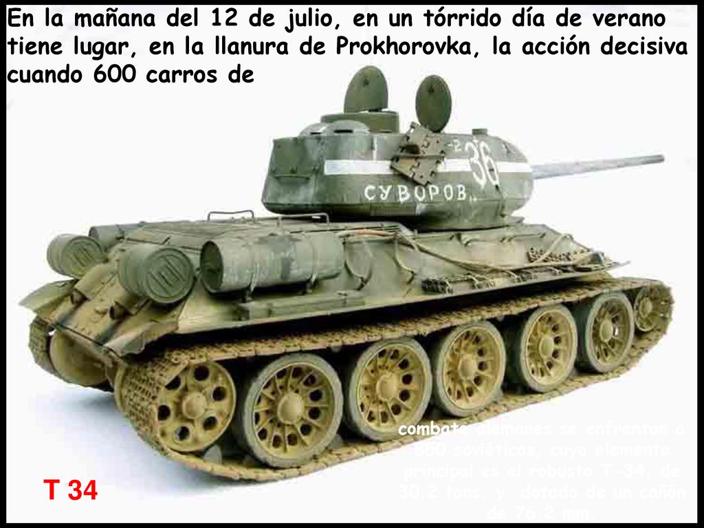 En la mañana del 12 de julio, en un tórrido día de verano tiene lugar, en la llanura de Prokhorovka, la acción decisiva cuando 600 carros de