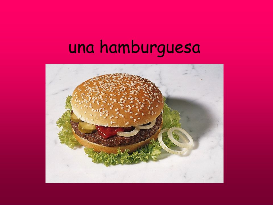 una hamburguesa