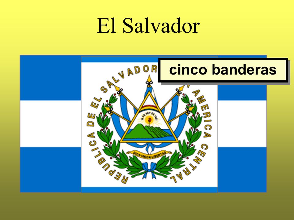 El Salvador cinco banderas