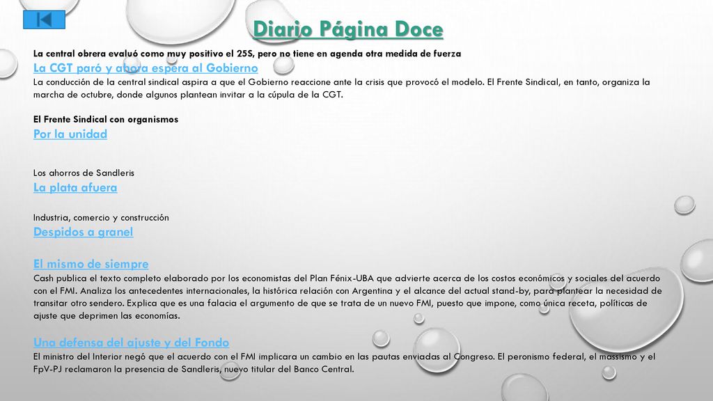 Diario Página Doce La CGT paró y ahora espera al Gobierno