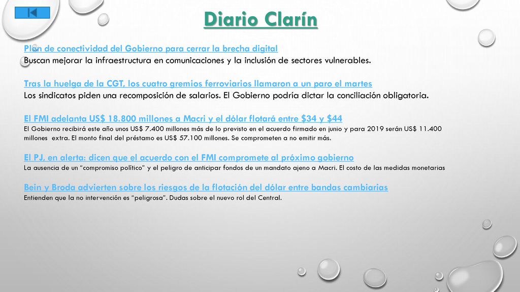 Diario Clarín Plan de conectividad del Gobierno para cerrar la brecha digital.