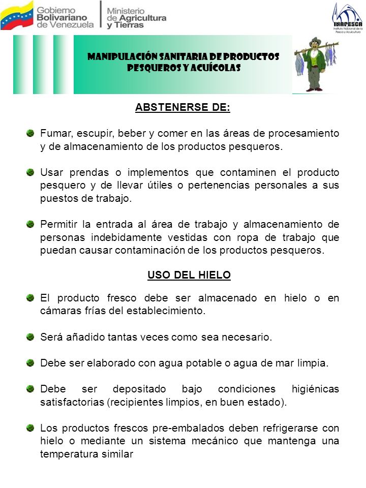 Manipulación Sanitaria de Productos