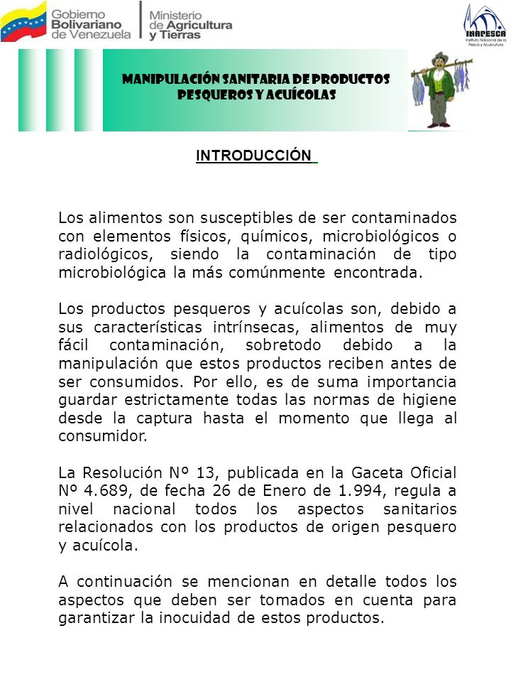 Manipulación Sanitaria de Productos