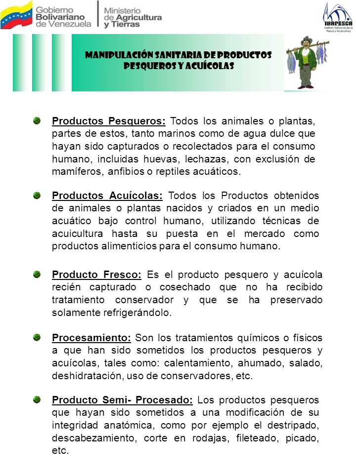 Manipulación Sanitaria de Productos