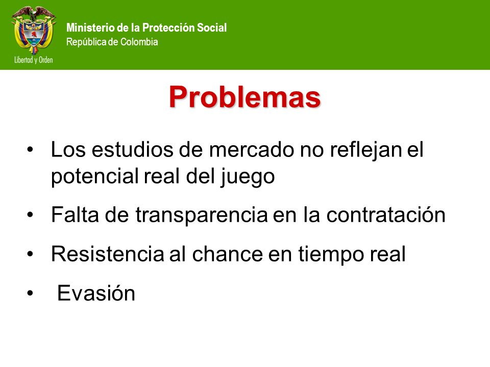 Problemas Los estudios de mercado no reflejan el potencial real del juego. Falta de transparencia en la contratación.