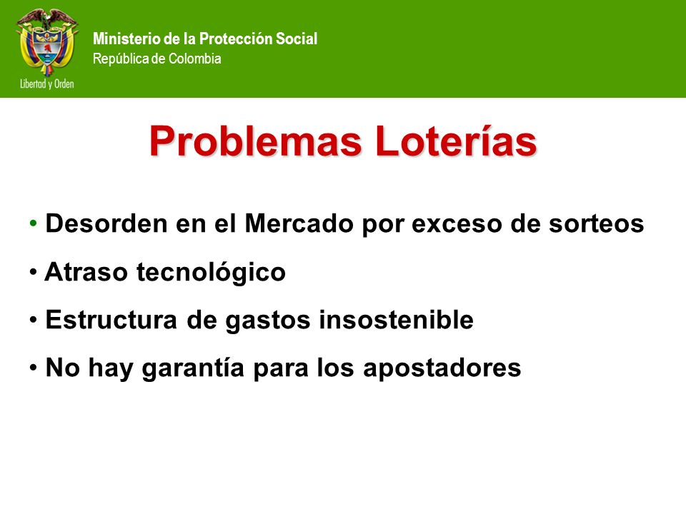 Problemas Loterías Desorden en el Mercado por exceso de sorteos
