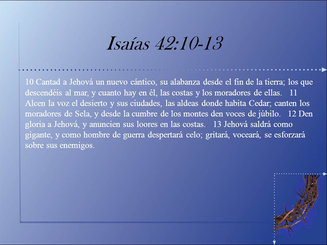 se 1 Listen, O isles, unto Me; and hearken, ye people, from far; The Lord hath called Me from the womb; from the bowels of My mother hath He made mention of My name.