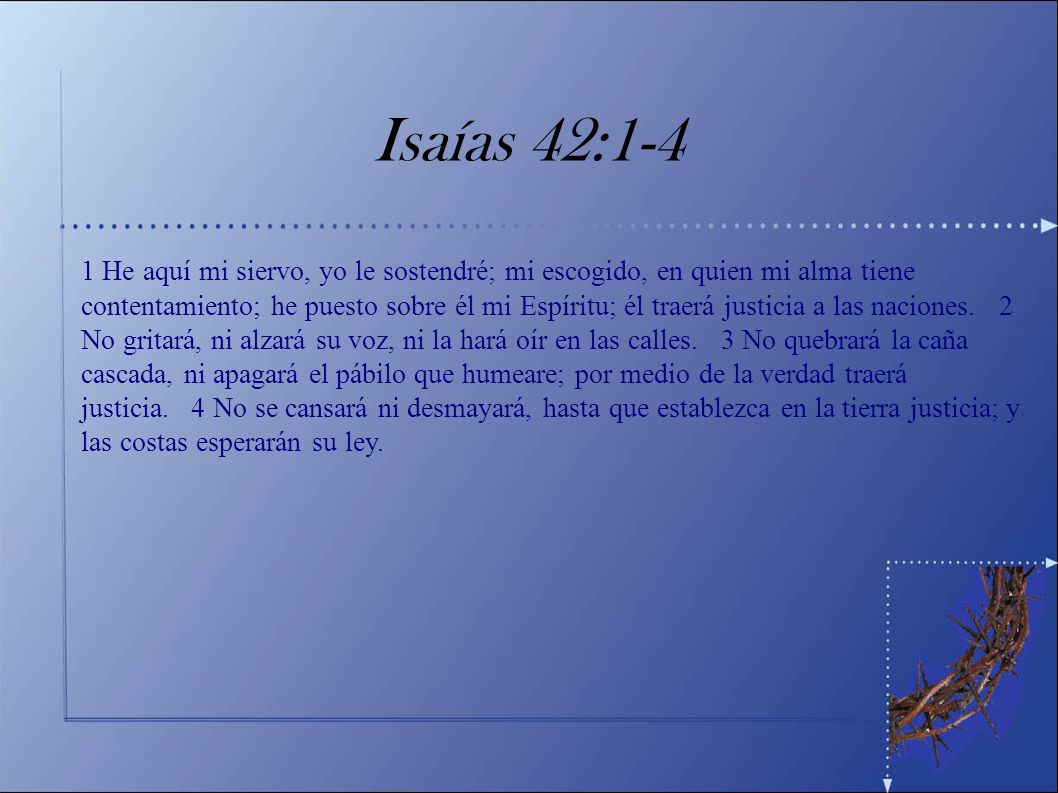 se 1 Listen, O isles, unto Me; and hearken, ye people, from far; The Lord hath called Me from the womb; from the bowels of My mother hath He made mention of My name.