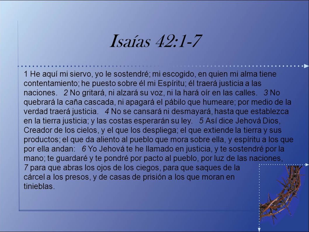 se 1 Listen, O isles, unto Me; and hearken, ye people, from far; The Lord hath called Me from the womb; from the bowels of My mother hath He made mention of My name.