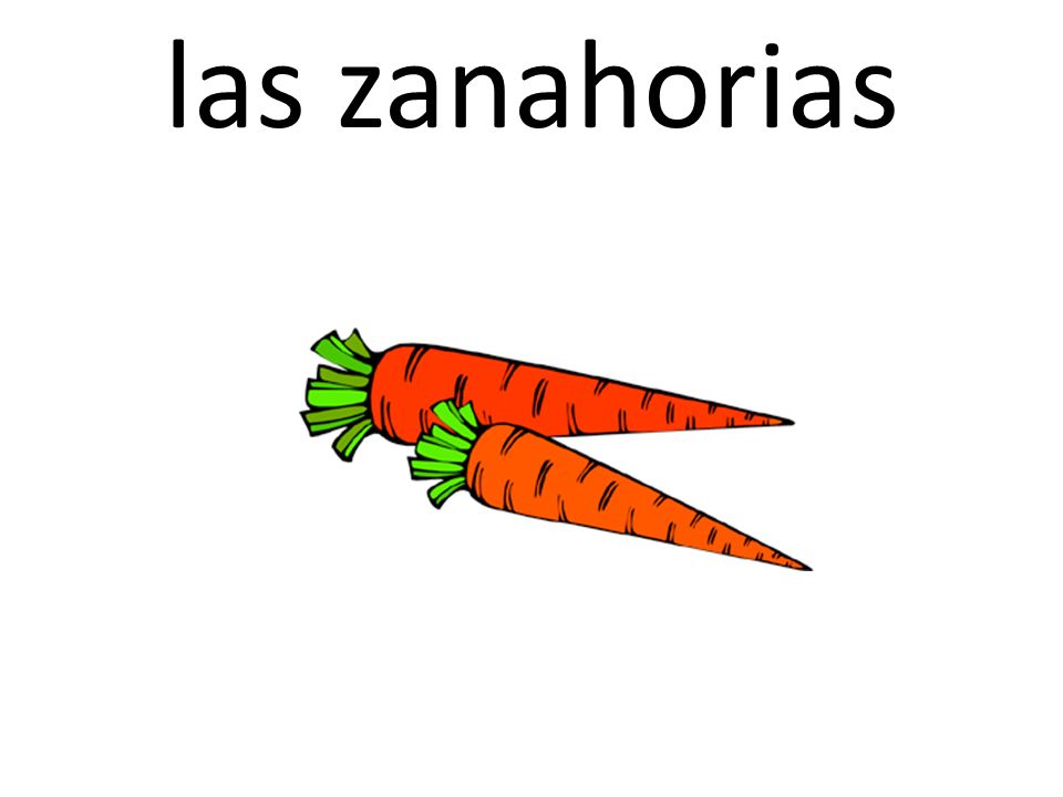 las zanahorias
