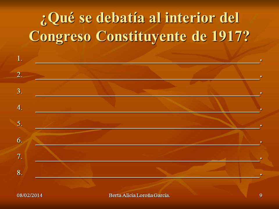 ¿Qué se debatía al interior del Congreso Constituyente de 1917