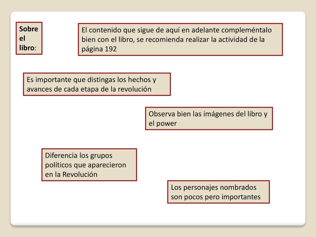 Sobre el libro: El contenido que sigue de aquí en adelante compleméntalo bien con el libro, se recomienda realizar la actividad de la página 192.