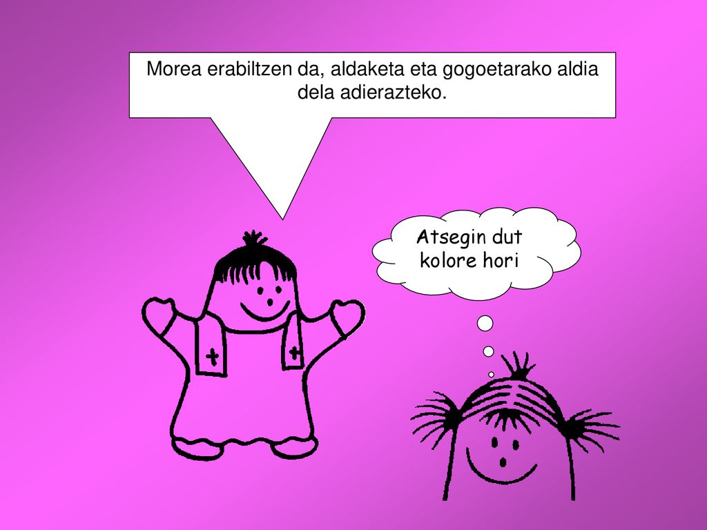Morea erabiltzen da, aldaketa eta gogoetarako aldia dela adierazteko.