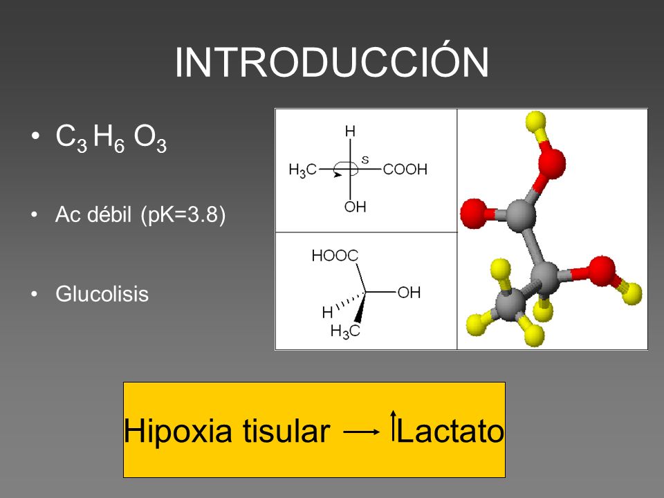 Hipoxia tisular Lactato