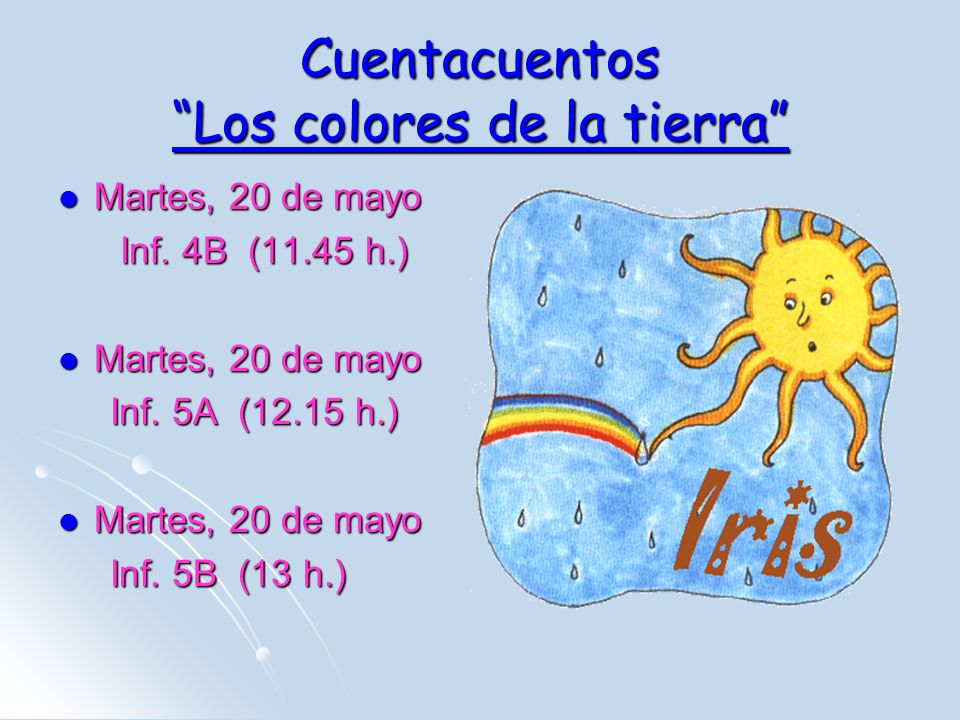 Cuentacuentos Los colores de la tierra