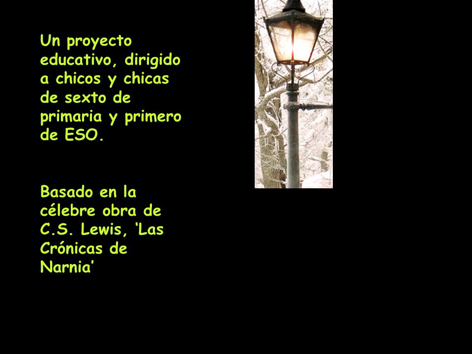 Un proyecto educativo, dirigido a chicos y chicas de sexto de primaria y primero de ESO.