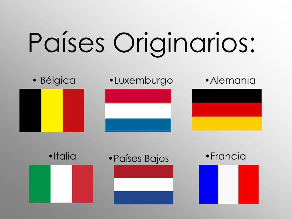 Países Originarios: Bélgica Luxemburgo Alemania Italia Francia