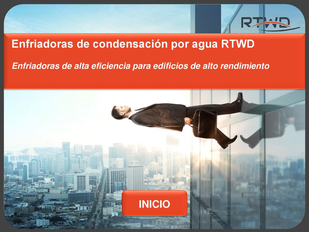 Title Enfriadoras de condensación por agua RTWD subtitle INICIO