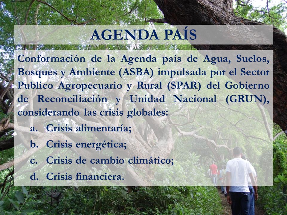AGENDA PAÍS