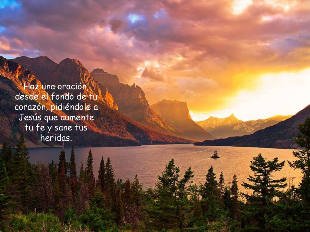 Haz una oración, desde el fondo de tu corazón, pidiéndole a Jesús que aumente tu fe y sane tus heridas.