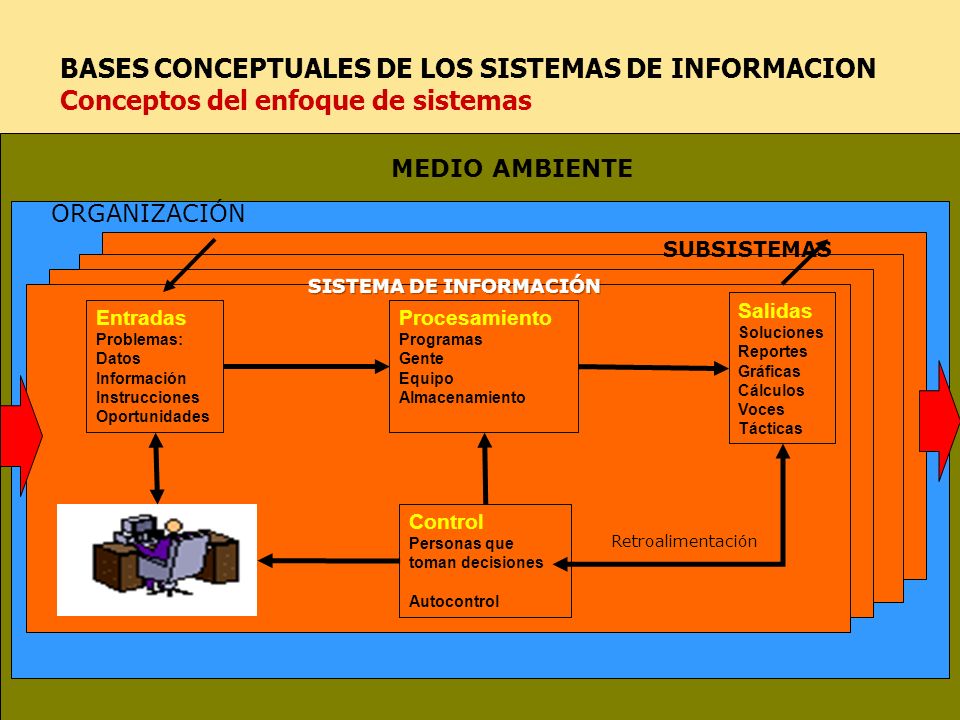 BASES CONCEPTUALES DE LOS SISTEMAS DE INFORMACION Conceptos del enfoque de sistemas