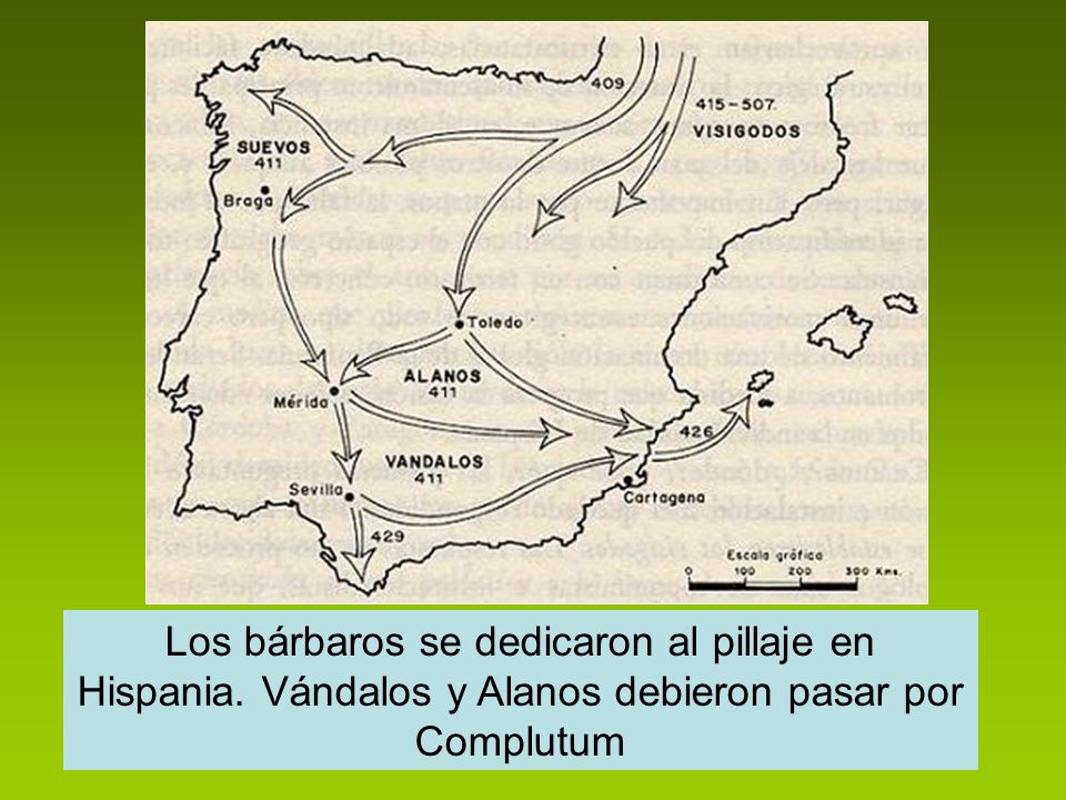 Los bárbaros se dedicaron al pillaje en Hispania