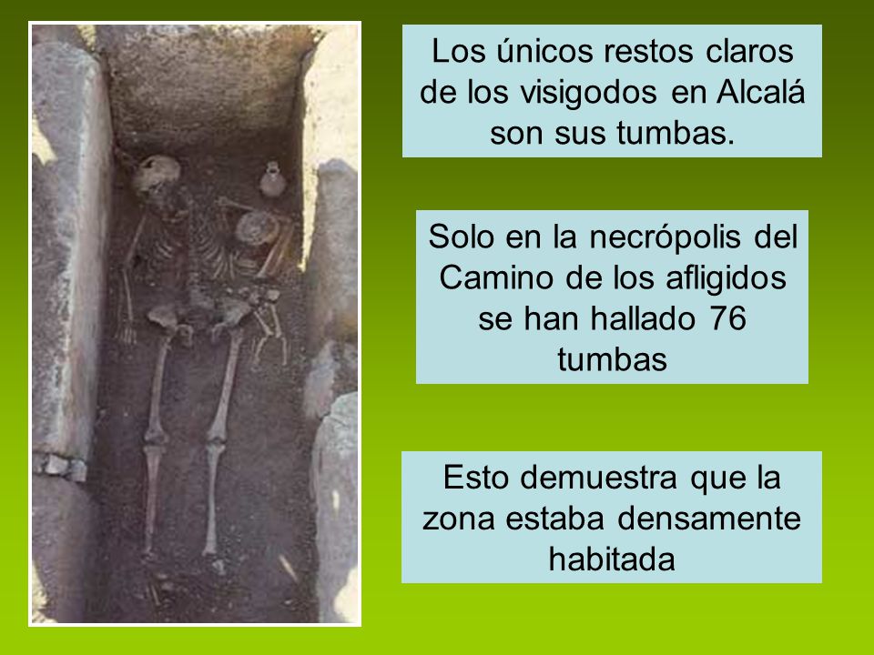 Los únicos restos claros de los visigodos en Alcalá son sus tumbas.