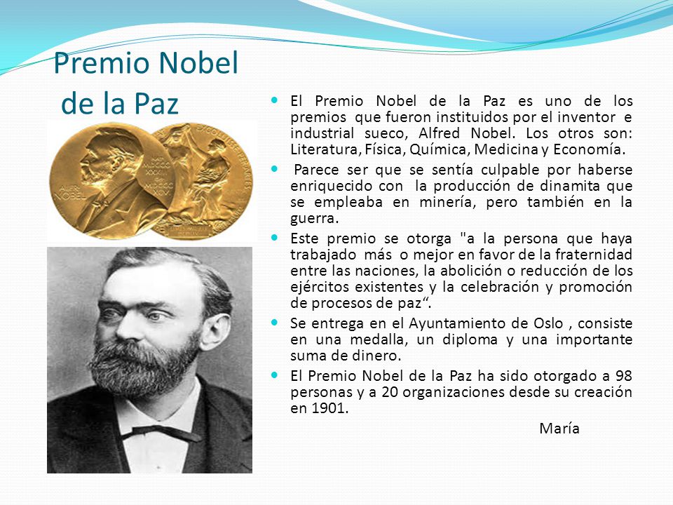 Premio Nobel de la Paz