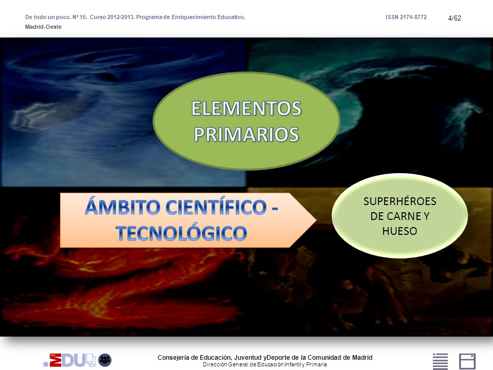 ELEMENTOS PRIMARIOS ÁMBITO CIENTÍFICO - TECNOLÓGICO