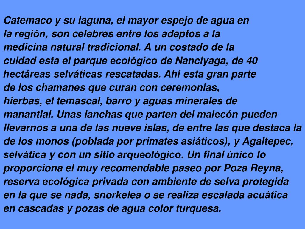 Catemaco y su laguna, el mayor espejo de agua en