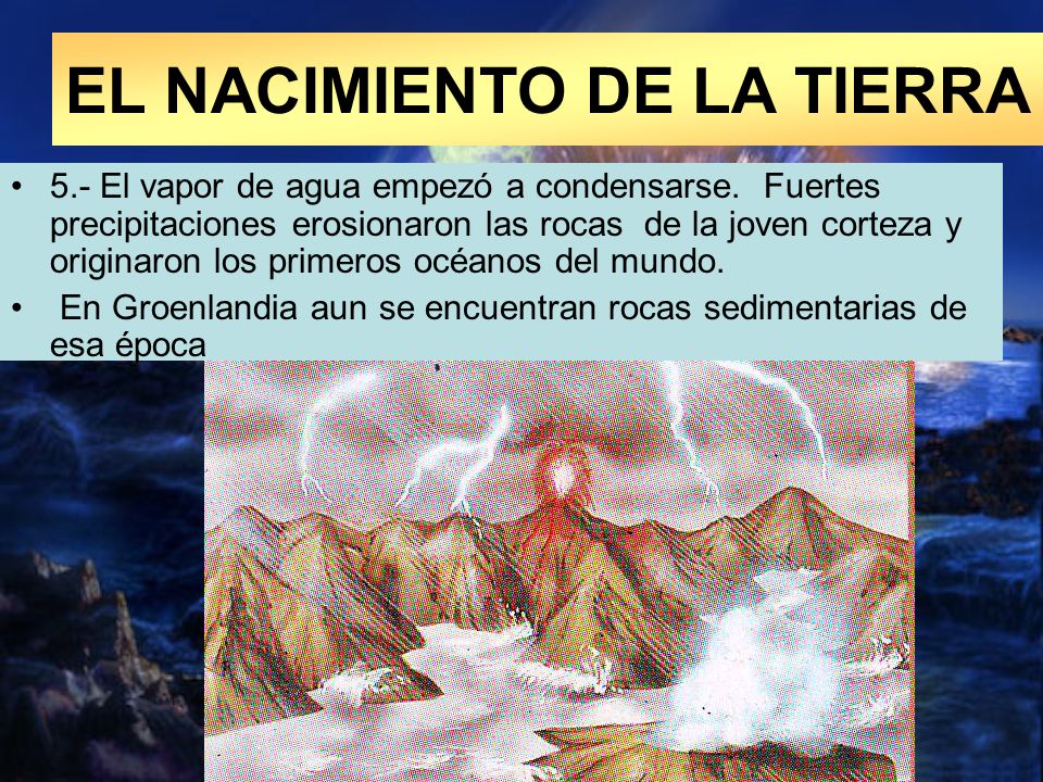 EL NACIMIENTO DE LA TIERRA