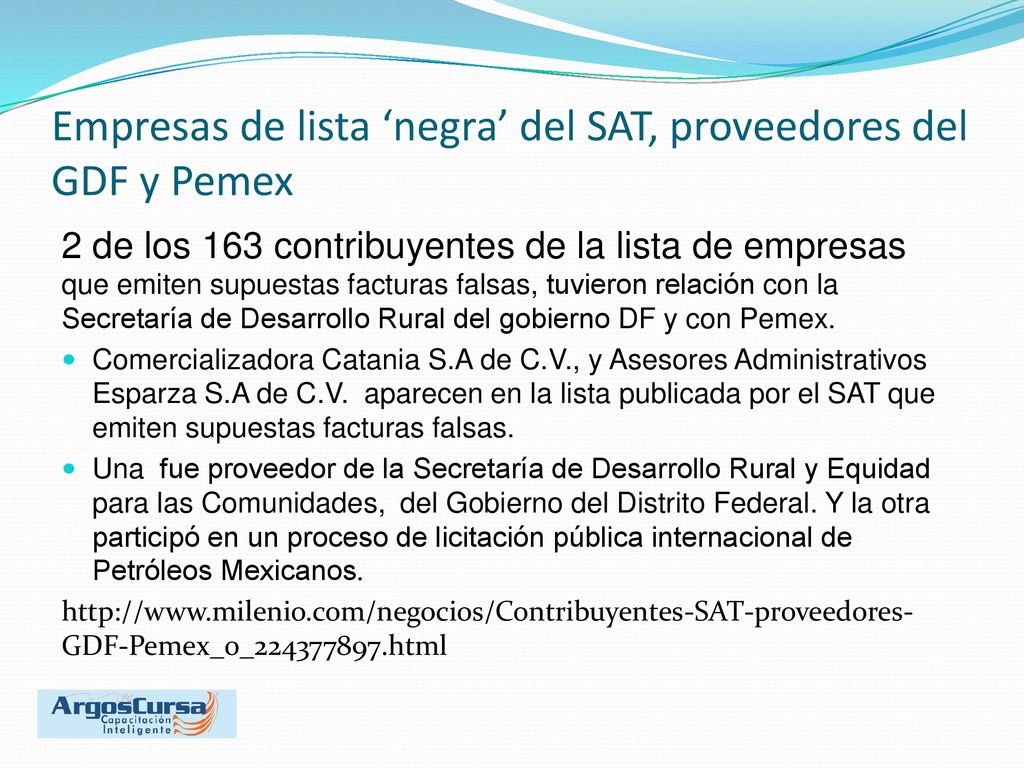Empresas de lista ‘negra’ del SAT, proveedores del GDF y Pemex